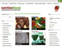 Tablet Screenshot of nutritionfriend.com